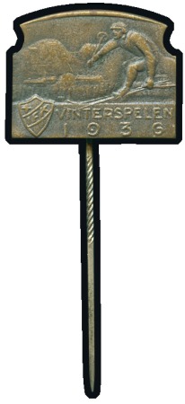 Stamp of Germany » German Empire » German Empire, 1933/45 Third Reich Swedish IFK embossed bronze stick-pin, 26x19mm, sh
