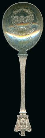 Stamp of Germany » German Empire » German Empire, 1933/45 Third Reich Commemorative silver spoon, 155mm long, bowl with 