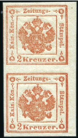 Stamp of Italian States » Lombardy Venetia 1858-59 2kr Vermilion, type II, an outstanding fre