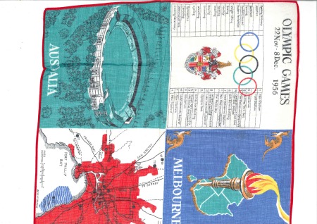 Stamp of Australia » Commonwealth of Australia Cotton handkerchief, 335x335mm, multicoloured, des