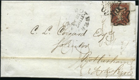 Stamp of Great Britain » 1841 1d Red 1843 Entire with 1d Red DA with good to very good 