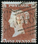 Stamp of Great Britain » 1841 1d Red Plate 175 BD with close to huge margins, neat Lond