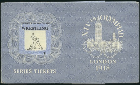 Stamp of Great Britain Wrestling: Booklet "Series Tickets" with six ticke