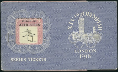 Stamp of Olympics Athletics: Booklet "Series Tickets" for athletics 