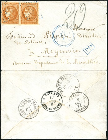Stamp of Egypt » French Post Offices One of only 2 known covers with the "CANAL DE SUEZ