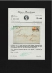 Stamp of Colombia First Issue Two-Colour Franking
1860 Entire lette