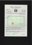 Stamp of Colombia Unique First Issue Cover to Ecuador
1859 Folded c