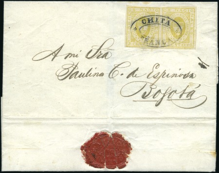 Stamp of Colombia One of the Best UNITED STATES OF NEW GRENADA Cover
