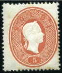 Stamp of Italian States » Lombardy Venetia 1861-62 5s Red and 10s Brown, perf. 14, both unuse