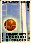 Stamp of Large Lots and Collections 1934 FIFA WORLD CUP: Official postcard sent to Pra