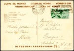 Stamp of Large Lots and Collections 1934 FIFA WORLD CUP: Official postcard sent to Pra