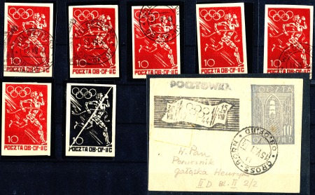 Stamp of Poland » Poland Later Issues Woldenberg & Gross-Born P.O.W. Camp issues: Select