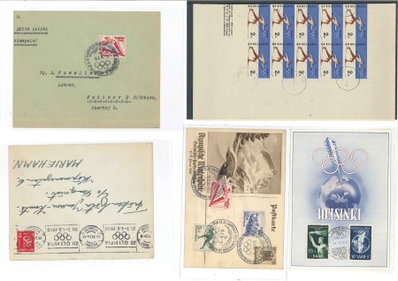 Stamp of Large Lots and Collections 1908-1960, Collection of cards/covers (36) and sta