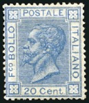 Stamp of Italy 1862-2000, Mint collection in 10 hingeless albums,