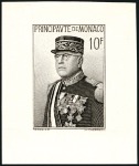 Stamp of Colonies françaises » Monaco 1938-55, Lot de 11 épreuves d'artiste d'Henry Chef