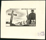 Stamp of Colonies françaises » St. Pierre et Miquelon 1947-56, Lot de 17 épreuves par Henry Cheffer (don