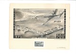 Stamp of Colonies françaises » Colonies Francaise Collections et Lots 1956 Phare de Ras-Bir, deux maquettes orignales de