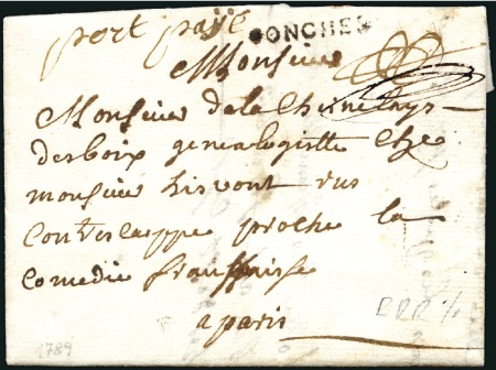 Stamp of France » Collections 1671-1878, Collection de 178 lettres préphilatéliq