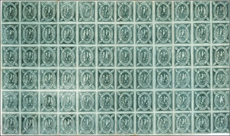 Stamp of Bolivia 1867 Five Cent Condor Full Sheet Collection compri