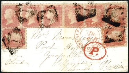 Stamp of Great Britain » 1854-70 Perforated Line Engraved 1857 (Jun 15) Envelope sent from Abbeyleix, Irelan