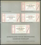 Stamp of Olympics » 1936 Berlin » Documents, Programmes, Tickets, etc. The Extremely Rare Ticket Album The Berlin 193