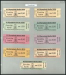 Stamp of Olympics » 1936 Berlin » Documents, Programmes, Tickets, etc. The Extremely Rare Ticket Album The Berlin 193
