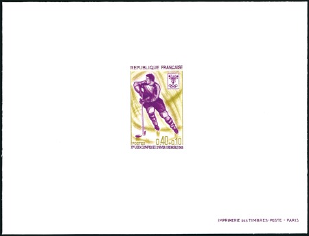 Stamp of France STAMPS & COVERS: Complete set of five proofs from 