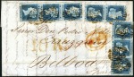 Stamp of Great Britain 1840-79, 2d Blue study collection from 1840 issue 