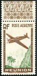 Stamp of Colonies françaises » Réunion 1938 Poste aérienne, deux timbres avec variété val