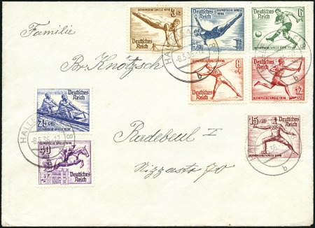 Stamp of Germany » German Empire » German Empire, 1933/45 Third Reich 1936 (May 8) Envelope with Summer Games set of 8 s