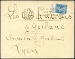 Stamp of France Two envelopes with special Olympic machine cancel,