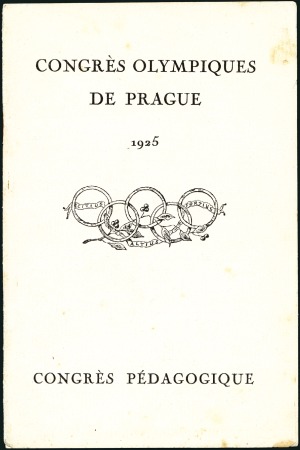 Stamp of Czechoslovakia 1925 Prague Congress Programme for the Teaching Co