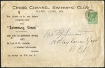 Stamp of Netherlands "Cross Channel Swimming Club / Olympic Games, 1928
