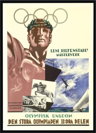 Stamp of Olympics Posters: Leni Riefenstahl film poster, 68x97mm, Sw