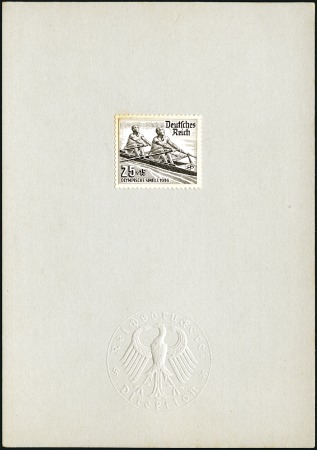 Stamp of Olympics 1936 Berlin 25+15pf Rowing photographic essay in b