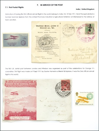 Stamp of Large Lots and Collections 1840-1983 Airmail Exhibition collection entitled "