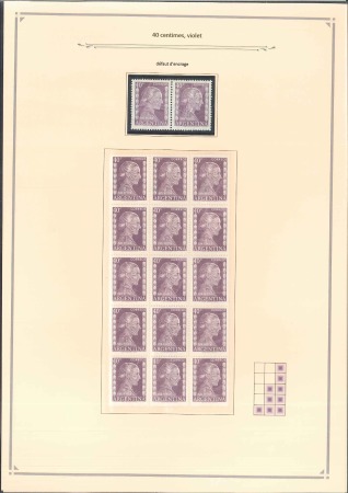 Stamp of Argentina 1952-55, Strong thematic collection on Eva Peron,