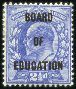 Stamp of Great Britain Board of Education: 1902-04 KEVII 2 1/2d ultramari