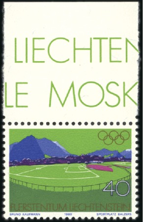 Stamp of Olympics » 1980 Moscow Liechtenstein Withdrawn Issue for the 1980 Olympic