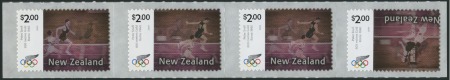 Stamp of New Zealand 2004 Olympics $2 Peter Snell self-adhesive with CE