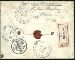 Stamp of Russia » Russia Post in China HANKOW: 1903 Cover registered to Belgium, franked 