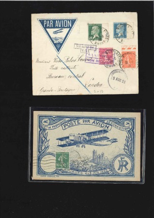 Stamp of France 1922-1998, Groupe de 51 lettres par avion dont pri
