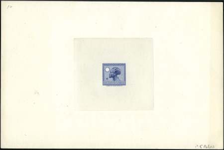 Stamp of Belgian Congo » General Issues from 1909 (June) 1925 "Vloors", essai du coin définitif en bleu-gri