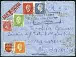 Stamp of France 1900-59, Etonnante collection de +2'600 lettres mo