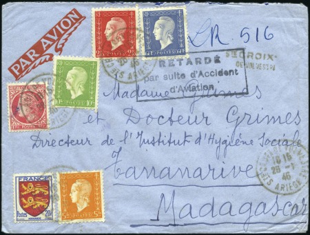 Stamp of France 1900-59, Etonnante collection de +2'600 lettres mo