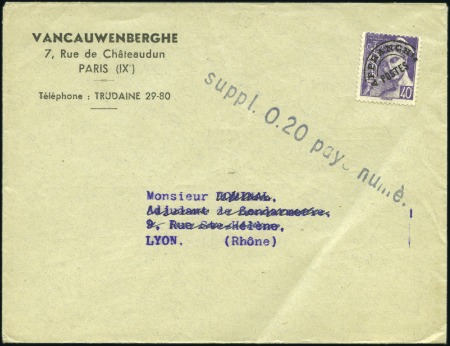 Stamp of France 1921-59, Collection de Préos sur pages avec isolés