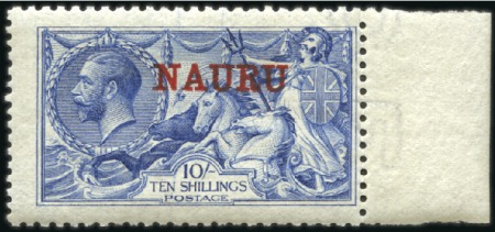 Stamp of Nauru 1916-23 1/2d to 1s (excl. 1 1/2d) plus two De La R