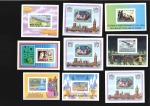 Stamp of Colonies françaises » Congo Brazzaville 1976-82, 15 blocs-feuillets différents non-dentelé