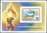 Stamp of Colonies françaises » Côte-d'Ivoire 1977-81, Huit blocs-feuillets non-dentelés différe
