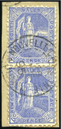 Stamp of Colonies françaises » Nouvelle-Calédonie 1895 Groupe de 11 timbres de Nouvelles Galles du S